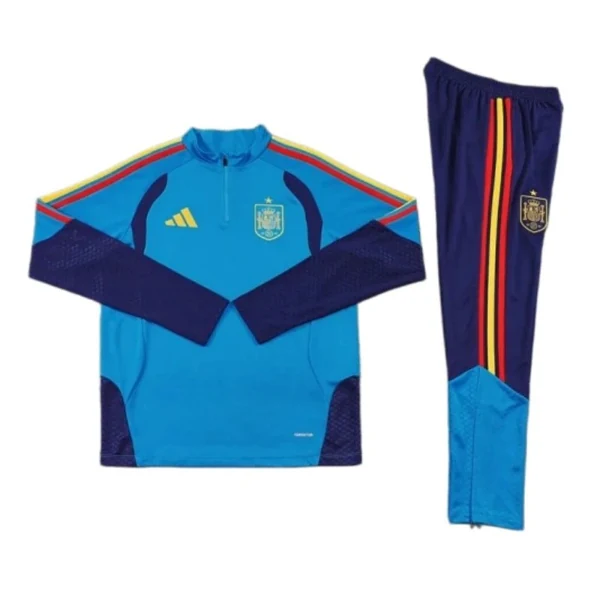 2026 FIFA World Cup Spain lake blue Half pull training suit
