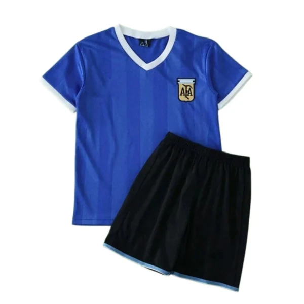 1986 Argentina away retro Kids kit