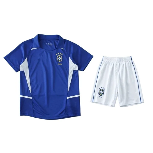 2002 Brazil away retro Kids kit