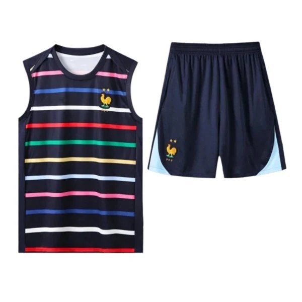 2425 France Training clothes suit vest Fan version