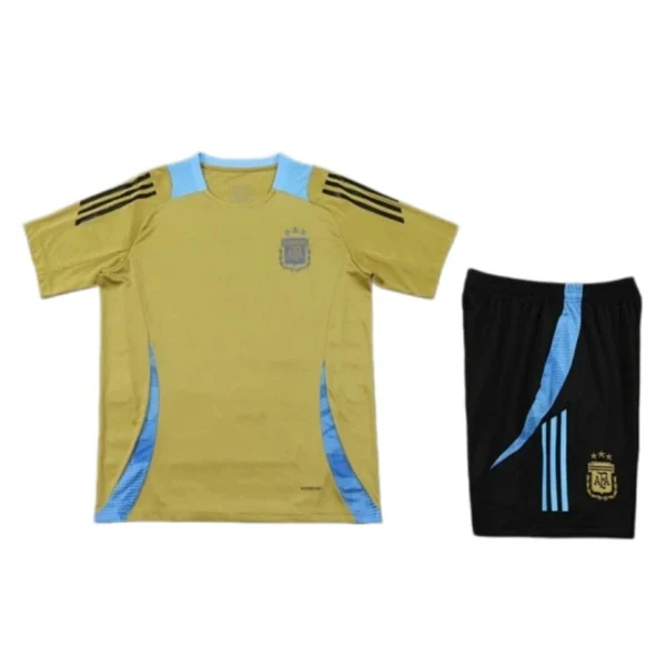 2425 Argentina Training clothes suit Short sleeve Fan version