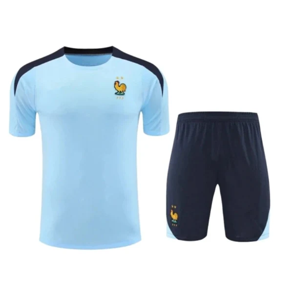2425 France Training clothes suit Short sleeve Fan version
