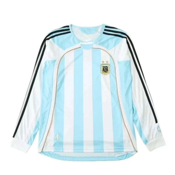 2006 season Argentina home Long sleeved retro Fan version