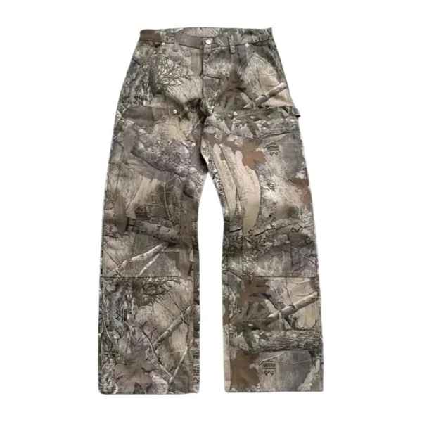Forest Pattern Double Knee Denim