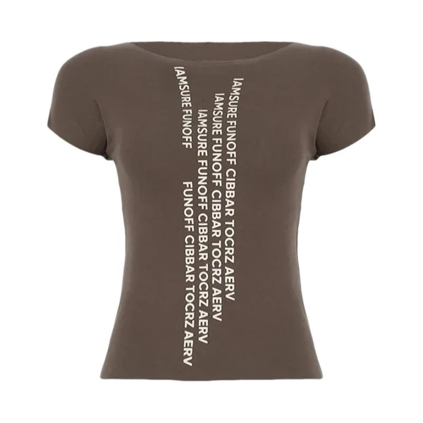 Tight round neck in English T-Shirt